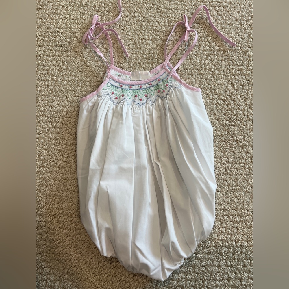 3T Eliza James Smocked Rosebud Bubble